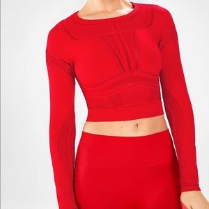 Fabletics Mesh Long-Sleeve Top